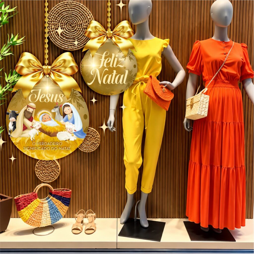 Adesivo Vitrine de Natal N44