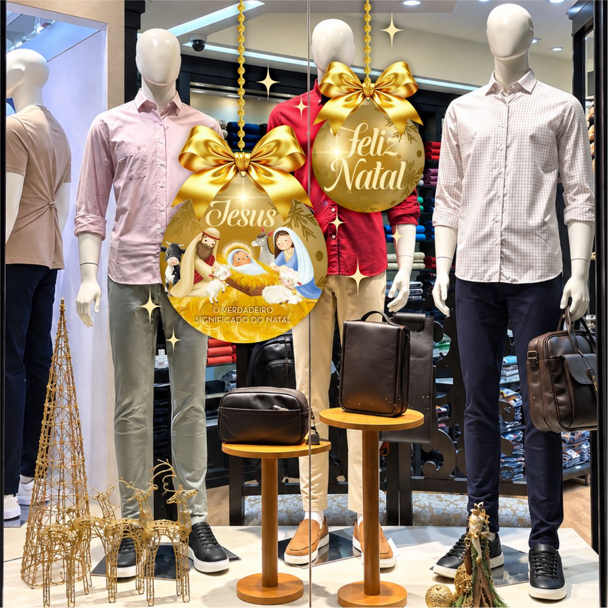 Adesivo Vitrine de Natal N44 - Imagem 2