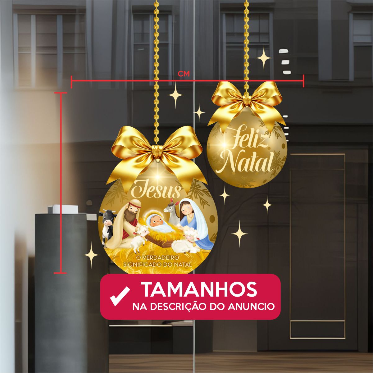 Adesivo Vitrine de Natal N44 - Imagem 4