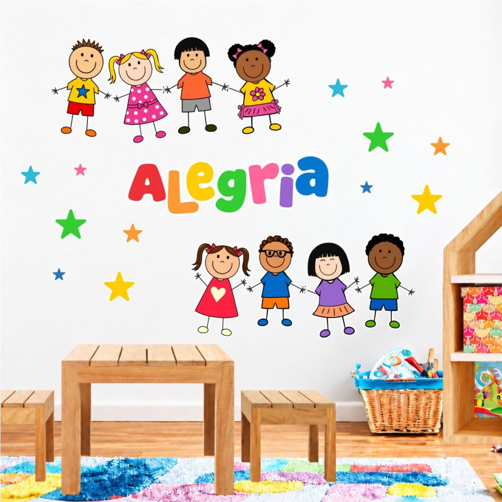 Adesivo De Parede Infantil Alegria Kids