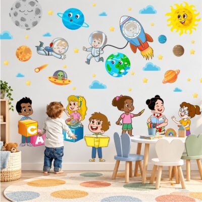 Adesivo de Parede Infantil Diversão Kids Imaginação