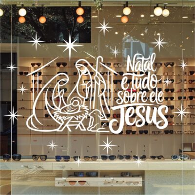 Adesivo Vitrine de Natal N47