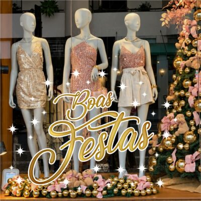Adesivo Vitrine de Natal N48